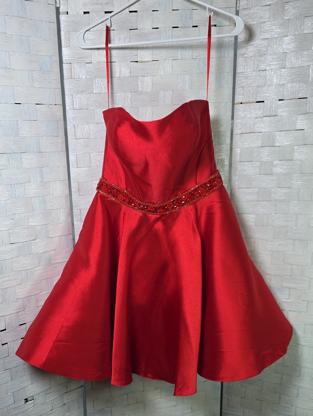 Strapless Red Party /Homecoming Dress
